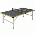 Stół do tenisa stołowego 274 x 152.5 x 76 cm czarny z metalową ramą składany