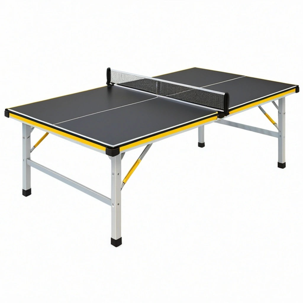 Stół do tenisa stołowego 274 x 152.5 x 76 cm czarny z metalową ramą składany